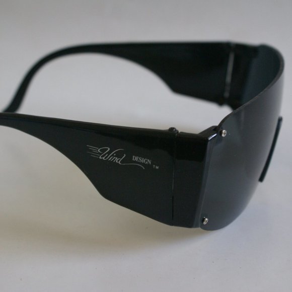 Vintage Rimless Wrap Around Ravon Blade Sunglasses - Picture 3 of 4